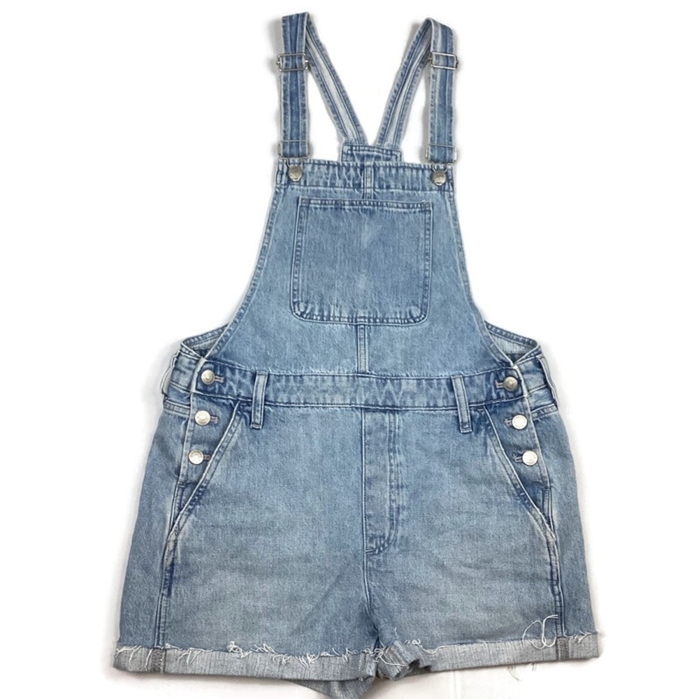 Madewell Shorts Overalls Shortalls Light wash Size Medium